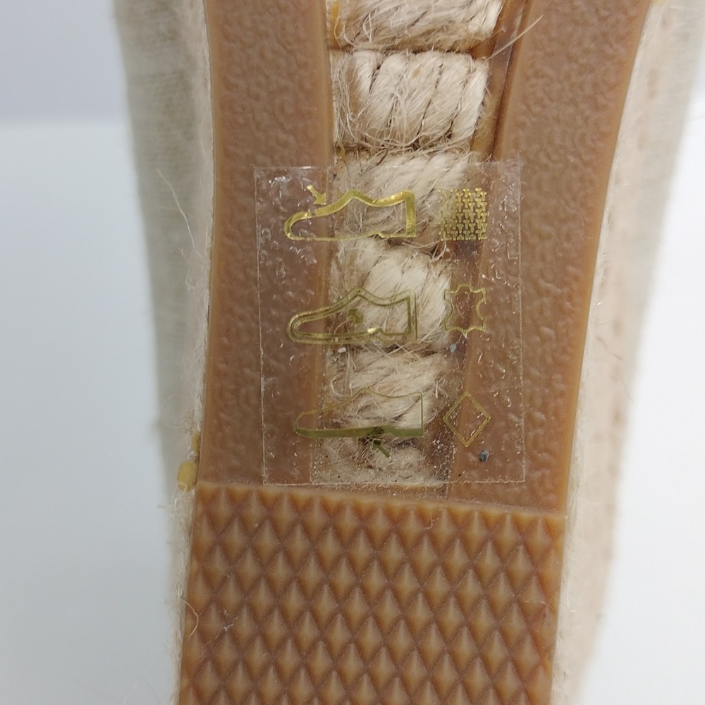 J. Crew Seville Espadrille Wedges In Metallic Canvas - Picture 10 of 11